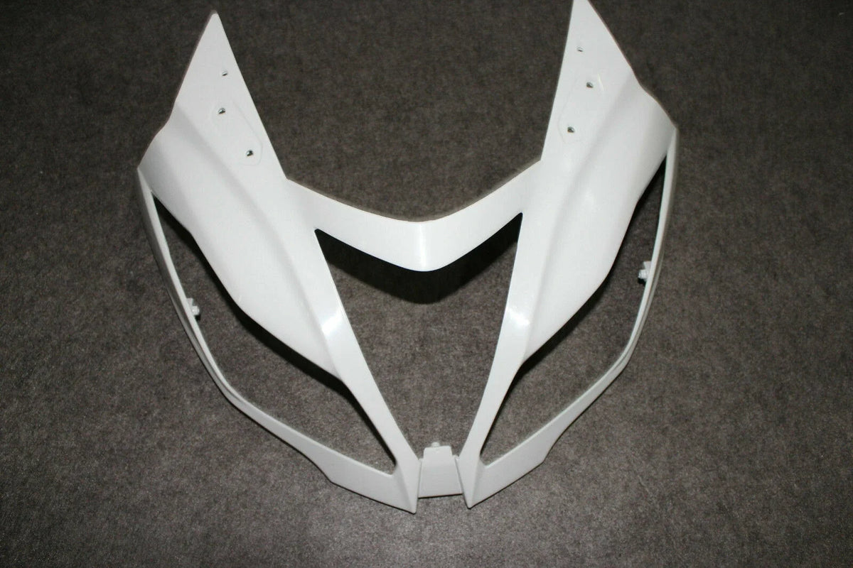 Front Upper Fairing Cowl for Kawasaki Ninja ZX-6R (2013–2018) - White, ABS