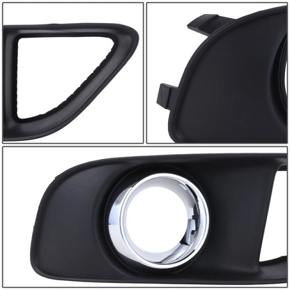 Fog Light Bezel for Chrysler 300 (2012–2014) Right Side Smooth Black