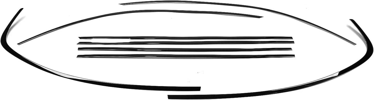 Window Sill Trim Strips Set of 4 in Gloss Black for BMW 3 Series E90 2006-2012