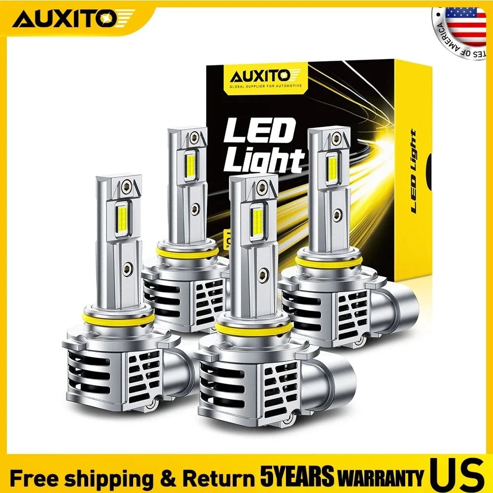 High Low Beam LED Headlight Bulbs Kit 9005 9006, 6500K, 96500LM
