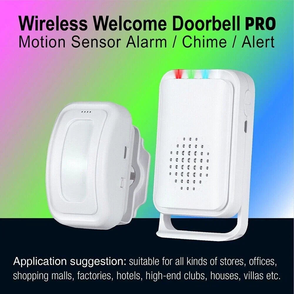 Shop Entry Wireless PIR Motion Sensor Alarm Chime