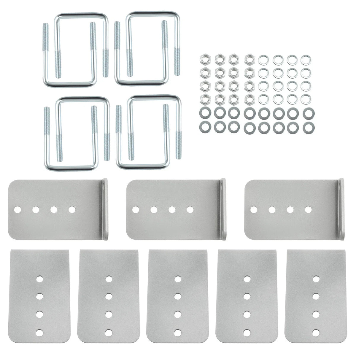 Set of 8 L-Type Boat Trailer Bunk Brackets for 3x3 Crossmember