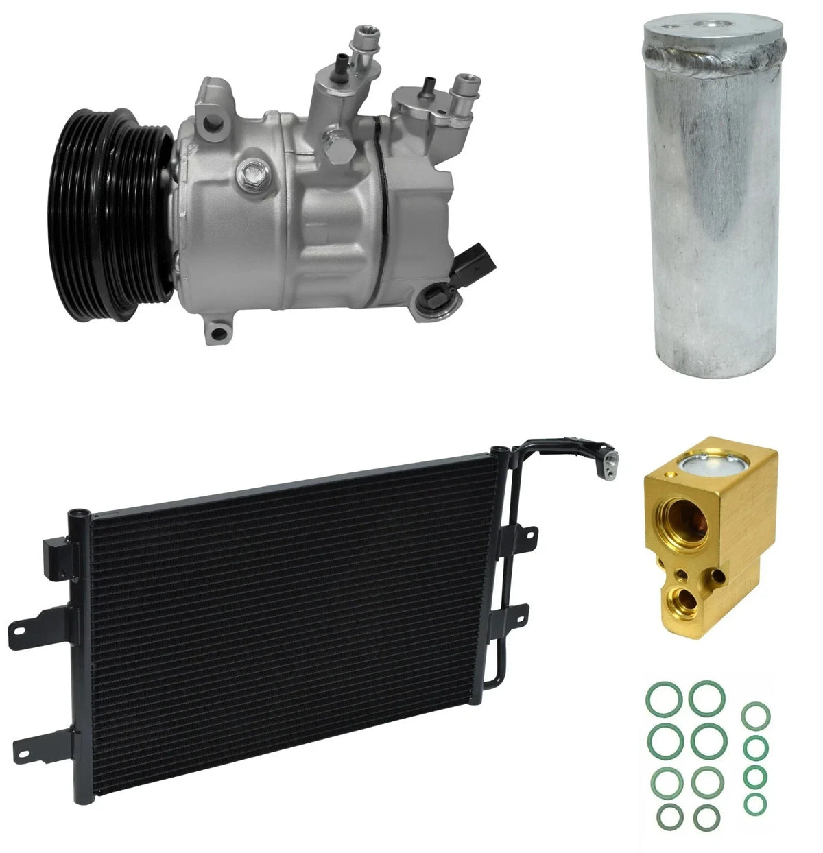 AC Compressor Kit With Condenser for Volkswagen Beetle 2.5L (2011–2019)