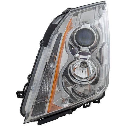 Driver Side Headlight for Cadillac CTS (2008–2015) Halogen with Bulb