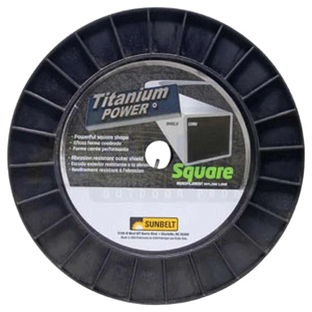 B145095 Titanium Power Trimmer Line (.095" Square)