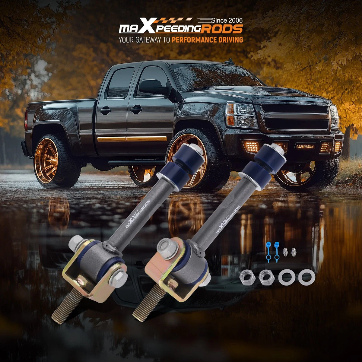 Sway Bar End Links Kit for Chevy GMC 1500/2500/3500 HD (1999–2019)