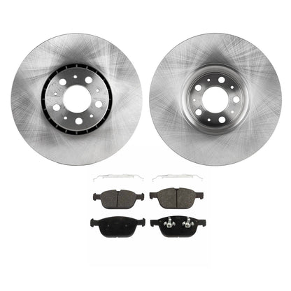 Front Brake Pads and Disc Rotors Kit for 2003-2014 Volvo XC90
