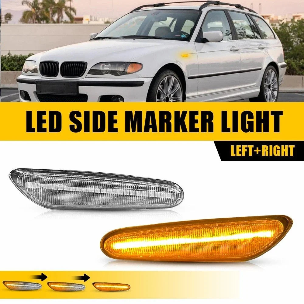 Set of 2 LED Side Marker Lights for BMW E90 E91 E92 E60 E61 E82 (2007-2013)