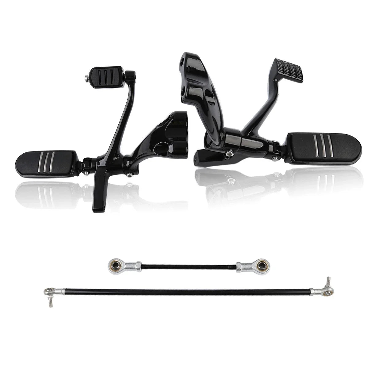 Linkage Levers for Forward Control Pegs - Black for Harley Sportster 2004-2013