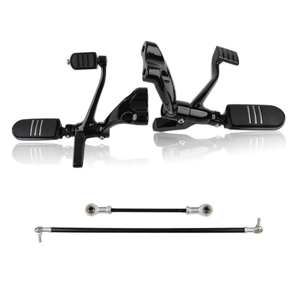 Linkage Levers for Forward Control Pegs - Black for Harley Sportster 2004-2013