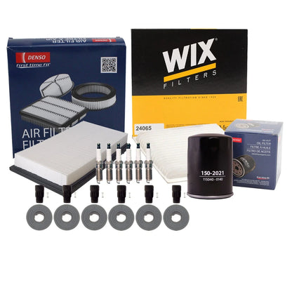 6 Spark Plugs & Boots Tune Up Kit for Ford Edge MKX MKT 2007-2018