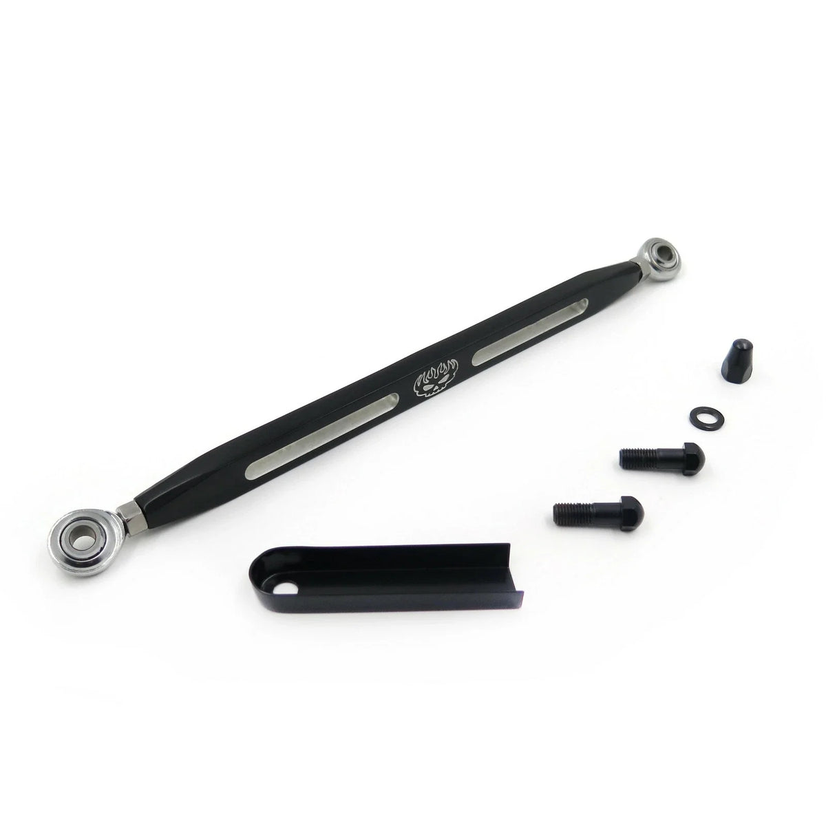 Flame Slotted Shift Linkage in Black for Harley Road King Touring 2014-2023