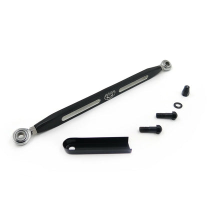 Flame Slotted Shift Linkage in Black for Harley Road King Touring 2014-2023
