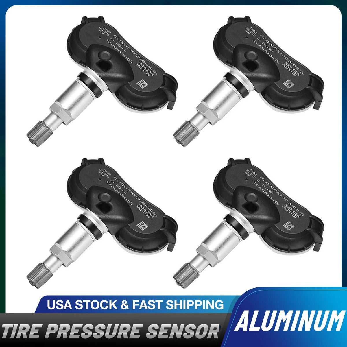 Set of 4 Tire Pressure Monitor Sensors for Toyota Sienna Sequoia Tundra