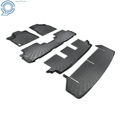 4-Piece All Weather Floor Mat Set for Toyota Highlander 2008-2013