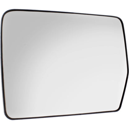 Driver Side Mirror Glass for Ford F-150 (2004–2019) Heated Flat, Backing Plate