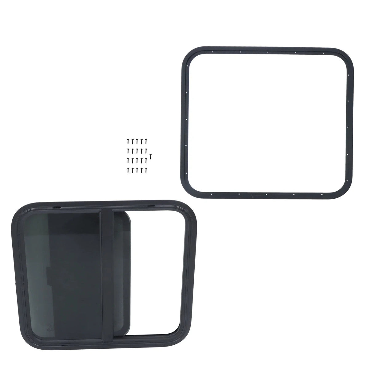24" x 22" RV Horizontal Slide Window Trim Ring for RV (DOT Certified)