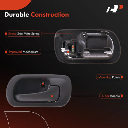 Right Brown Interior Door Handle for 1996–2000 Honda Civic