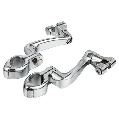 Engine Guard Foot Peg Mount 1 1/4" Adjustable for Harley Touring