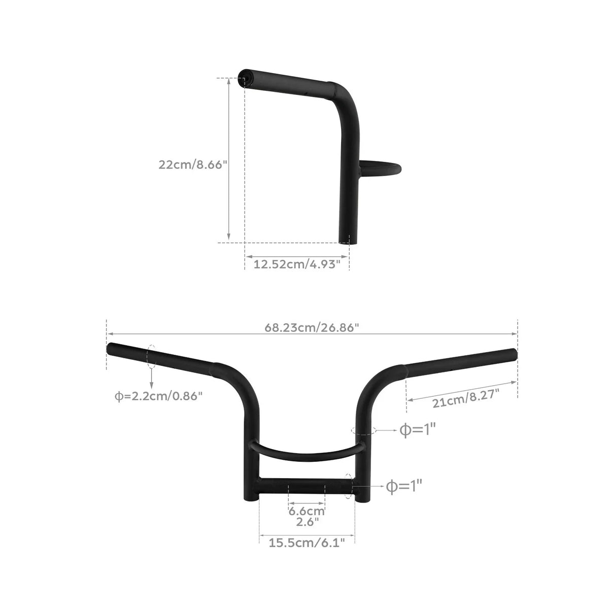 Ape Hanger Handlebar for Honda Rebel 300 CMX300 (2017–2024)