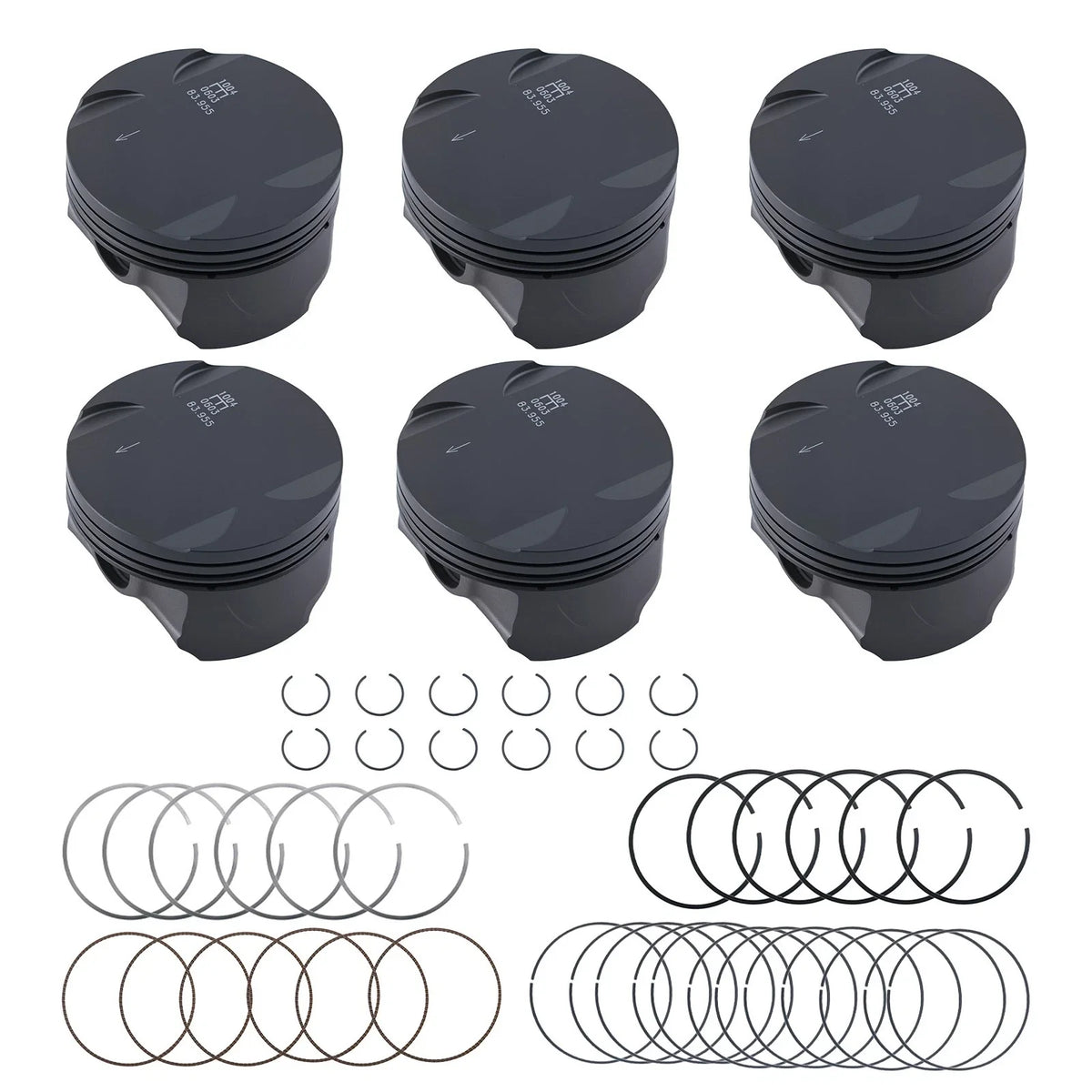 Complete Pistons Set for BMW E46 E39 E60 E83 E85 M54 2.5L (1997–2011)