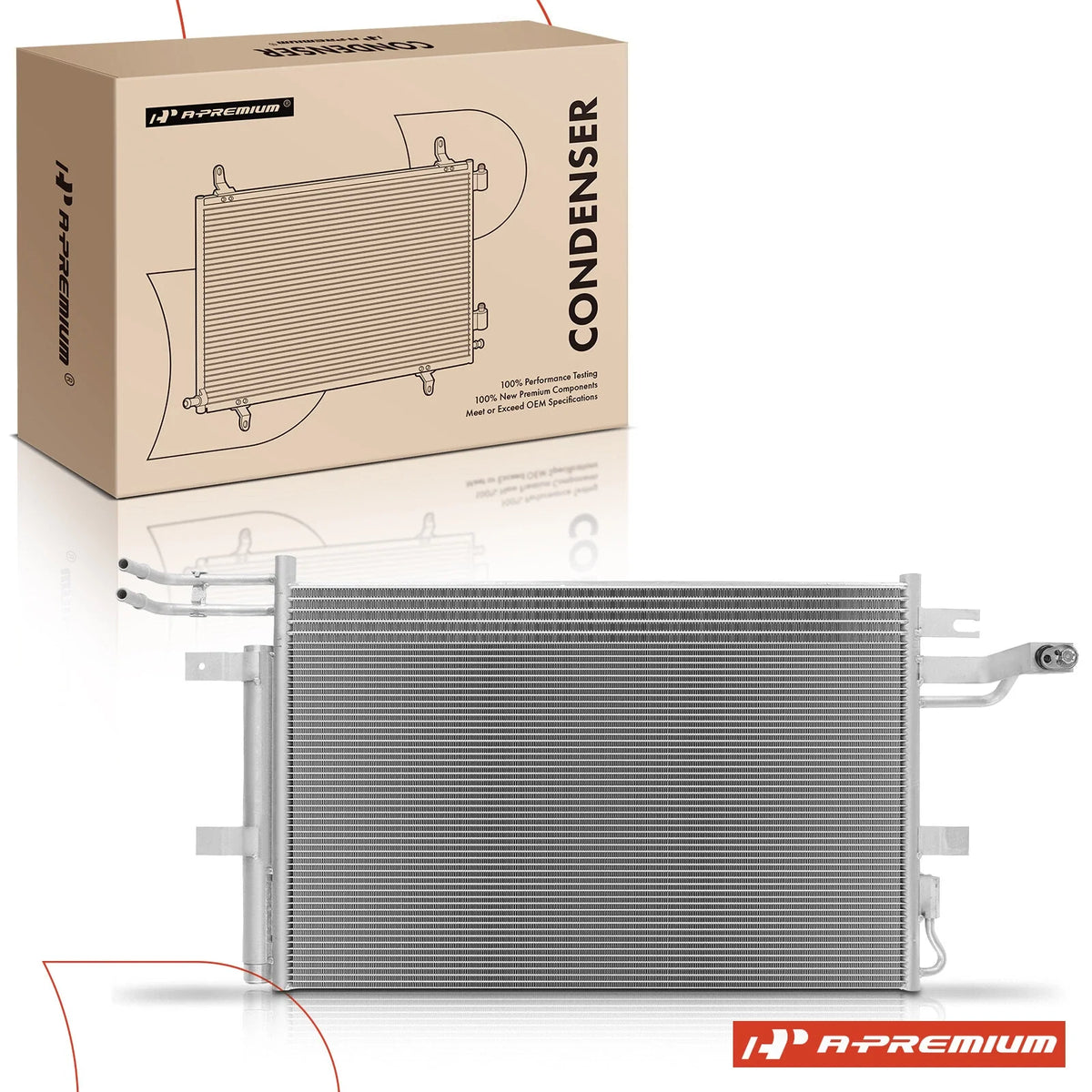 A/C Condenser with Receiver Drier & Bracket for Ford Taurus (2013–2018)