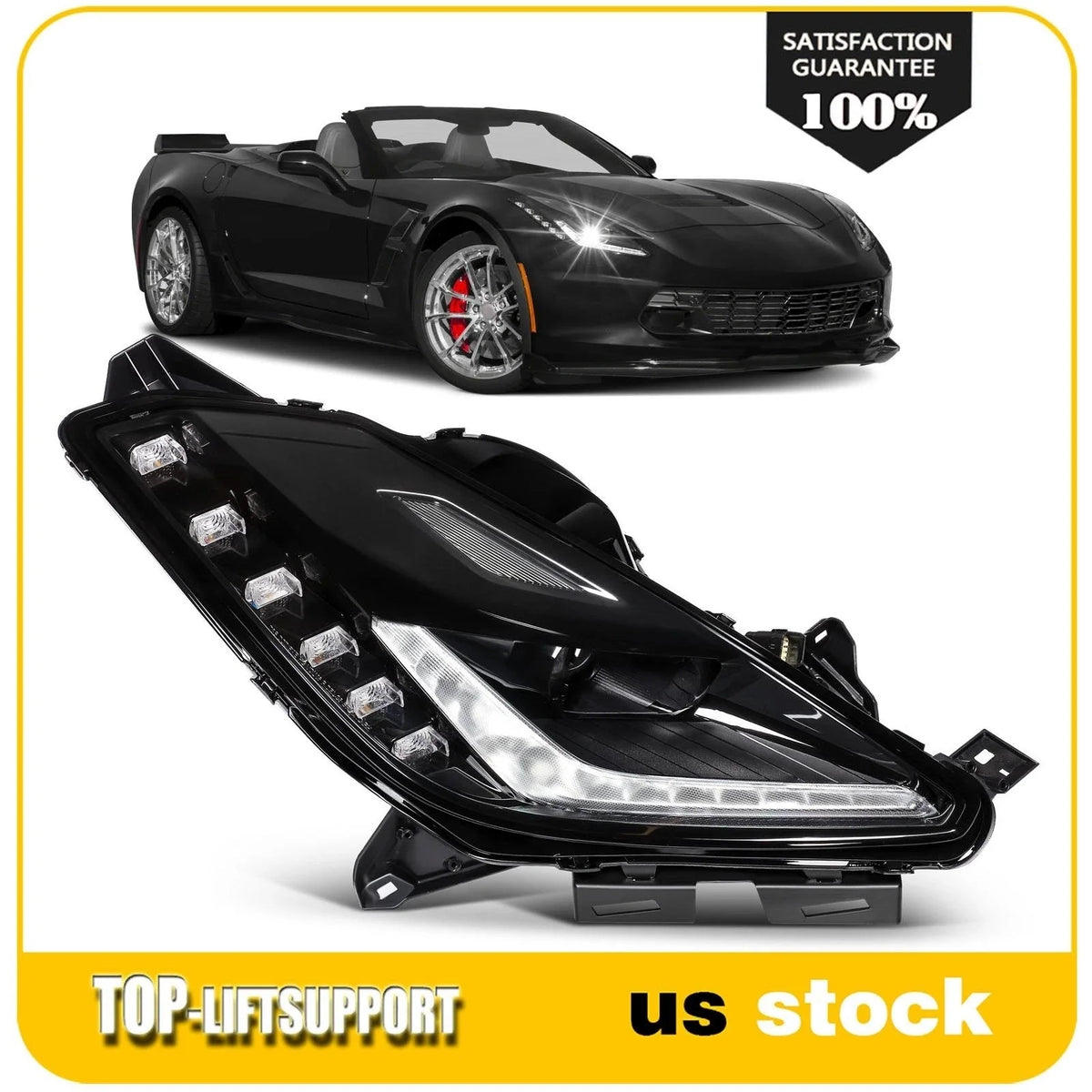 Right Side HID Headlight for Chevy Corvette Stingray (2014–2019)