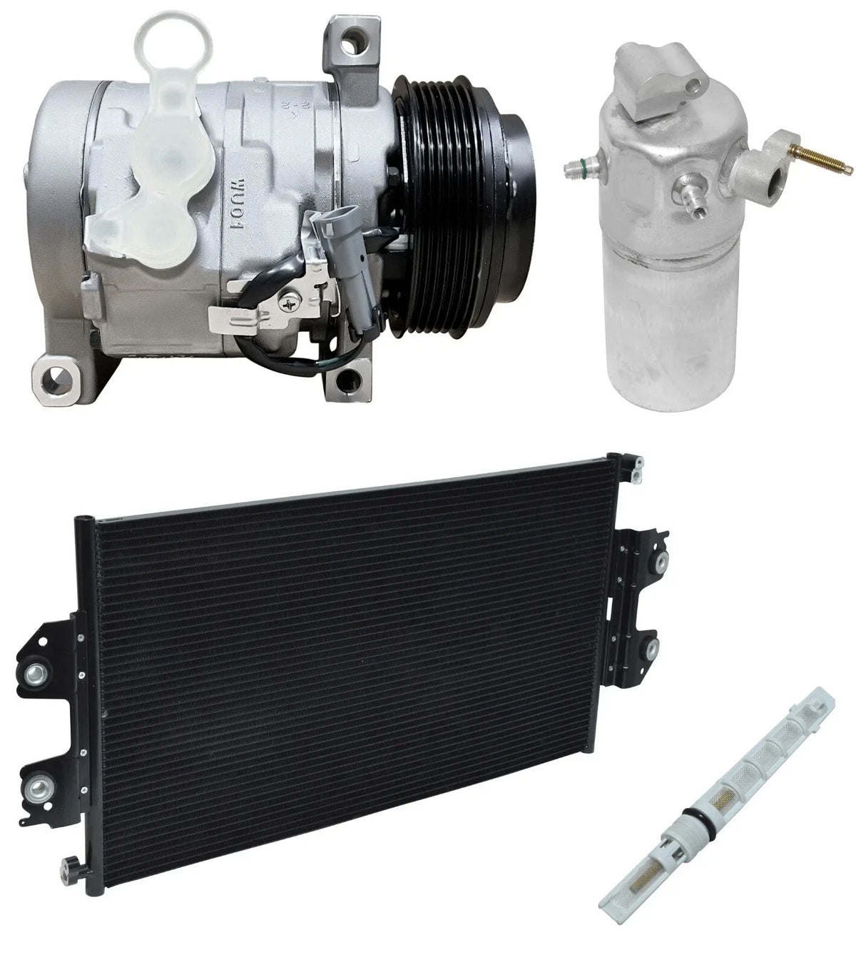 AC Compressor Kit With Condenser for Chevrolet Express 3500 2011–2014