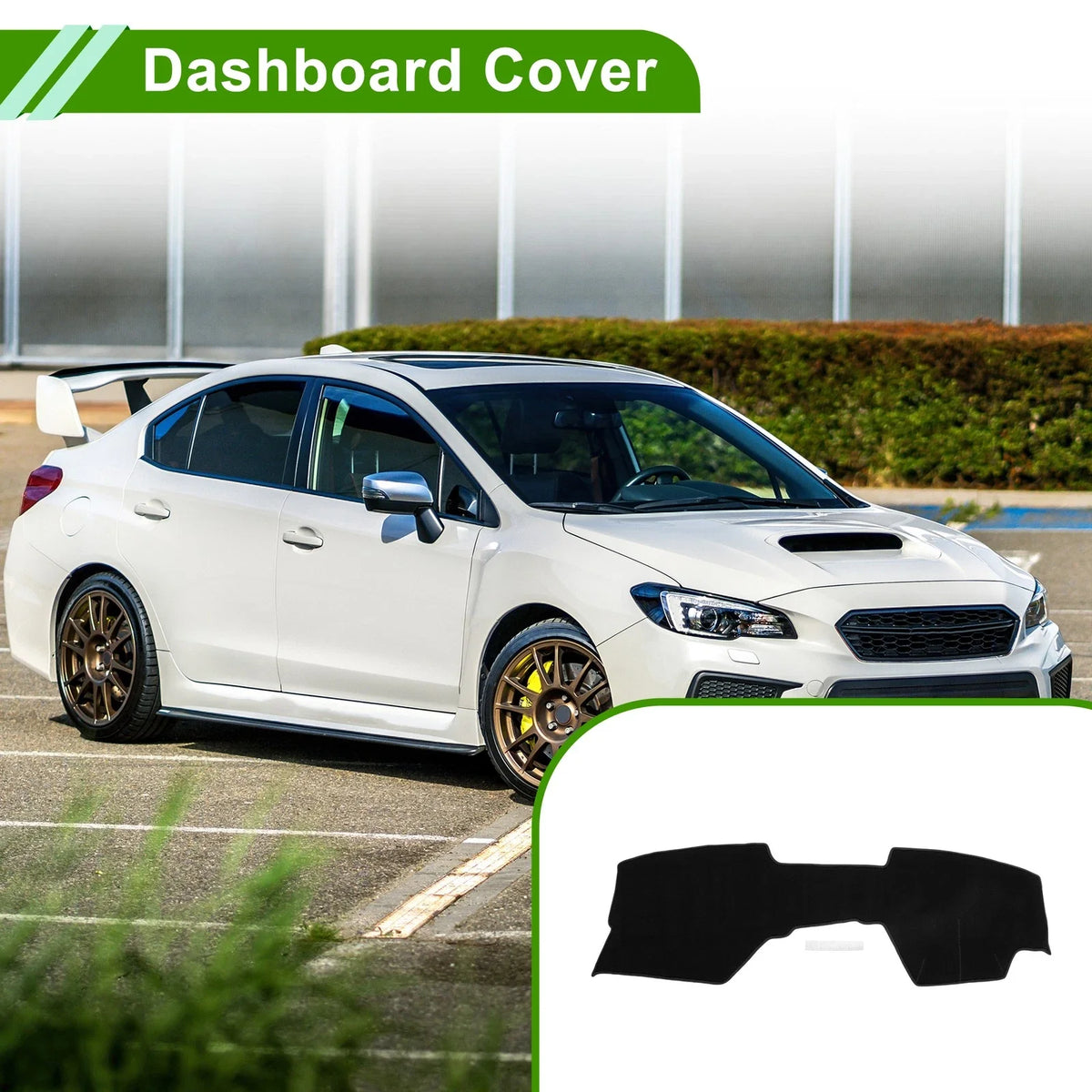 Dashboard Dash Cover Mat for Mazda3 BP (2019–2024) - Black, 1 Set