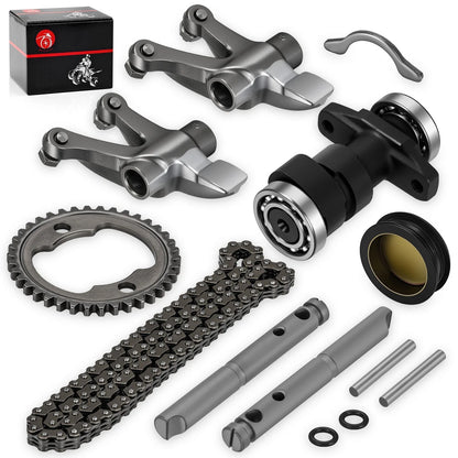 Camshaft Rocker Arm Kit with Chain Gear Sprocket for Honda TRX300EX 93-08