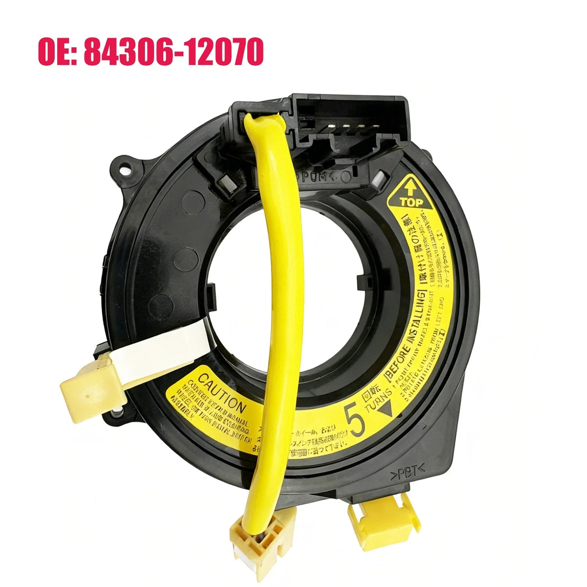Spiral Cable Clock Spring for Toyota Corolla, Celica, Prius (Without Angle Sensor)