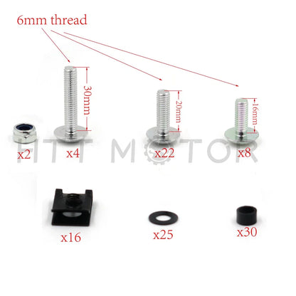 Hardware Washers Bolt Kit for Yamaha YZF R1 (2004–2006)