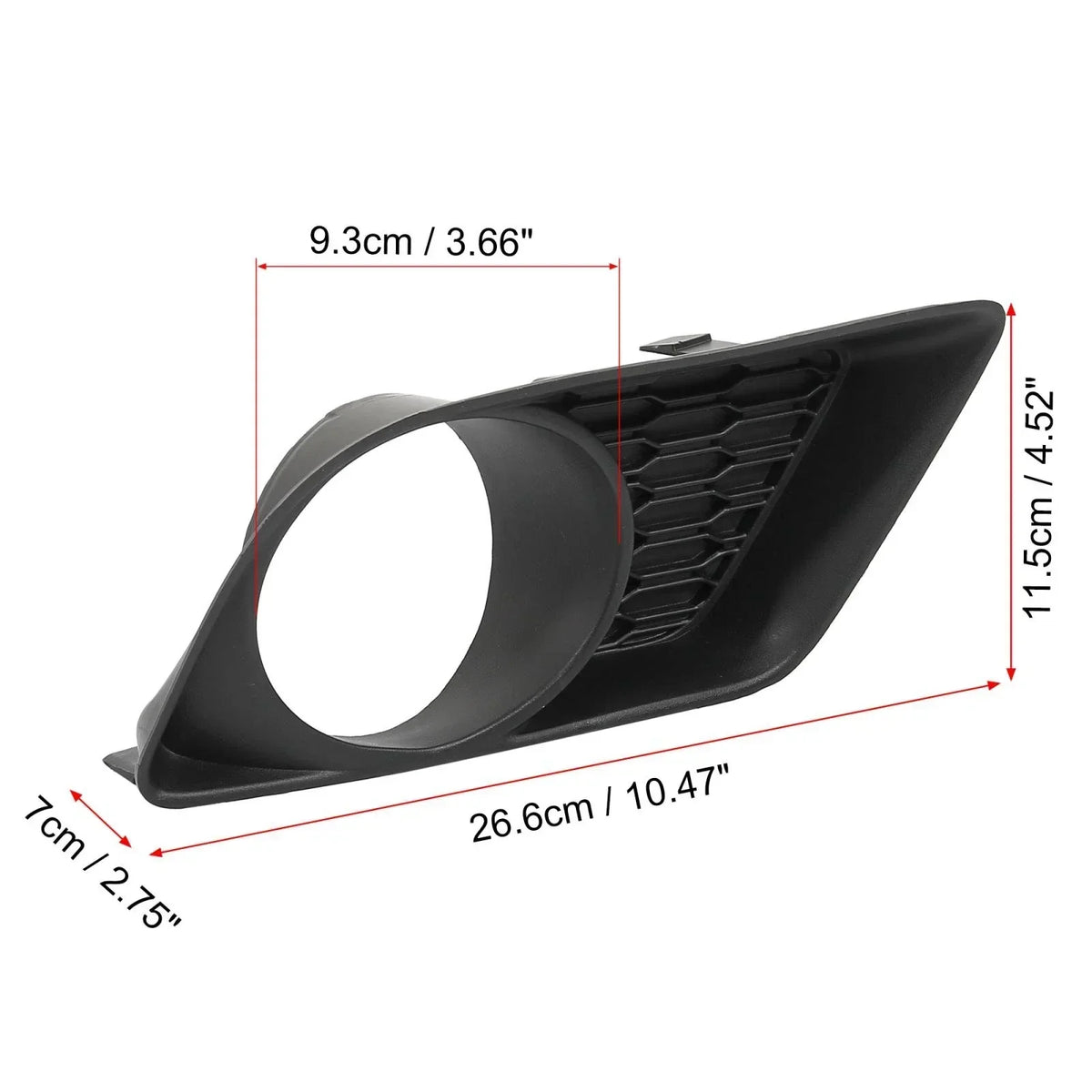 Front Bumper Right Fog Light Grille Cover for Dodge Charger 2006-2010