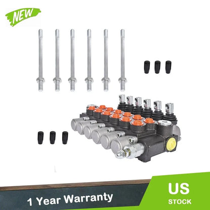 6 Spool Hydraulic Control Valve for 13 GPM, 3600 PSI Systems