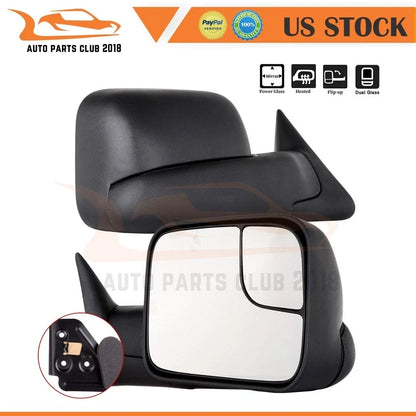 Side View Mirrors Pair with Heat for Dodge Ram 1998-2001
