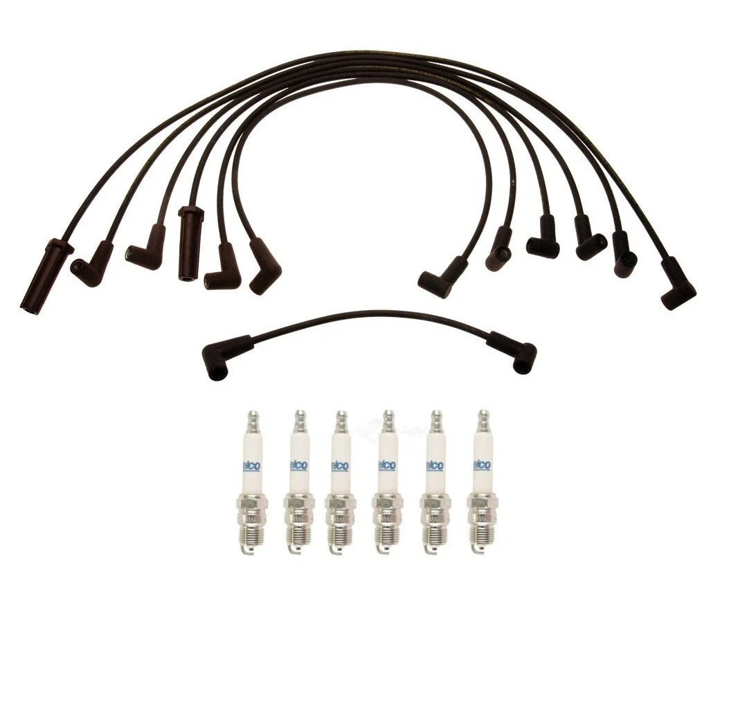 Set of 6 Ignition Wires for Chevy 4.3 VIN Z (ACDelco, Rapidfire)
