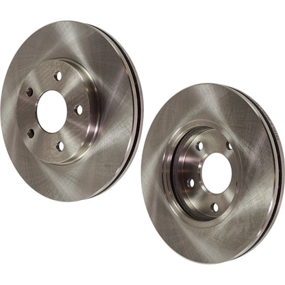 Front Brake Disc Set for Chevrolet Malibu (2004–2008) - Plain Surface