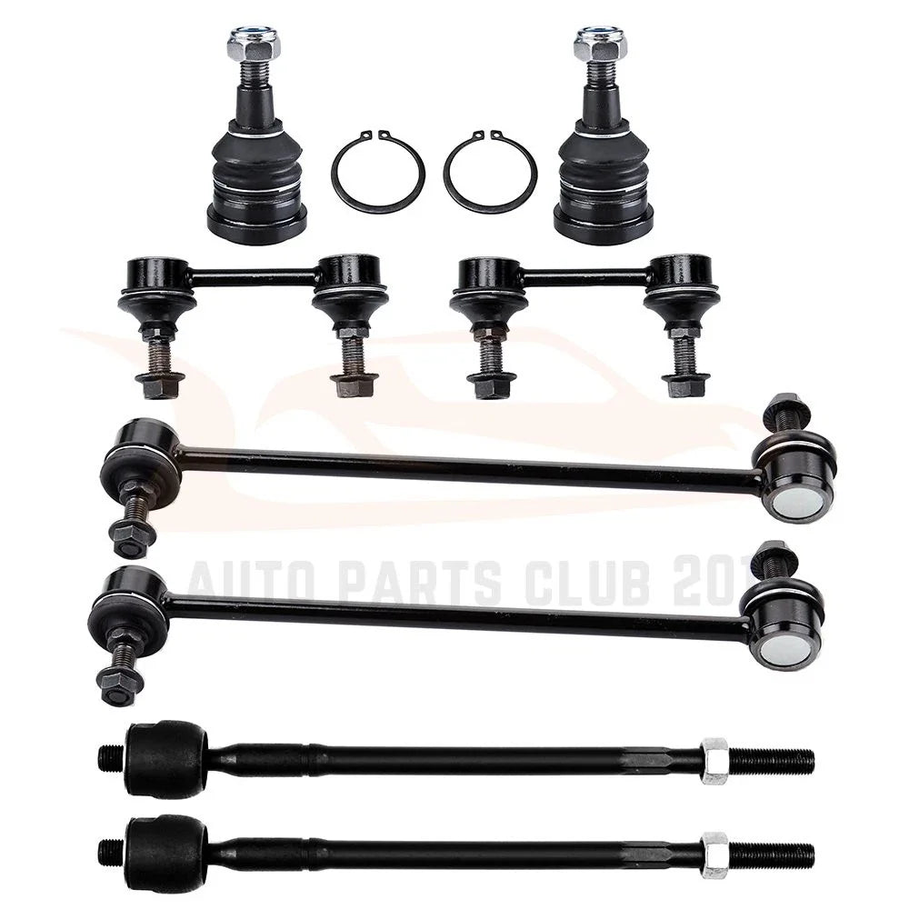 Complete 8-Piece Sway Bar, Tie Rod & Ball Joint Kit for Mitsubishi Eclipse