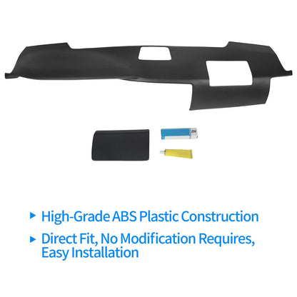 Overlay Dash Cover for Toyota 4Runner (2003–2009) with Speaker Holes, Black