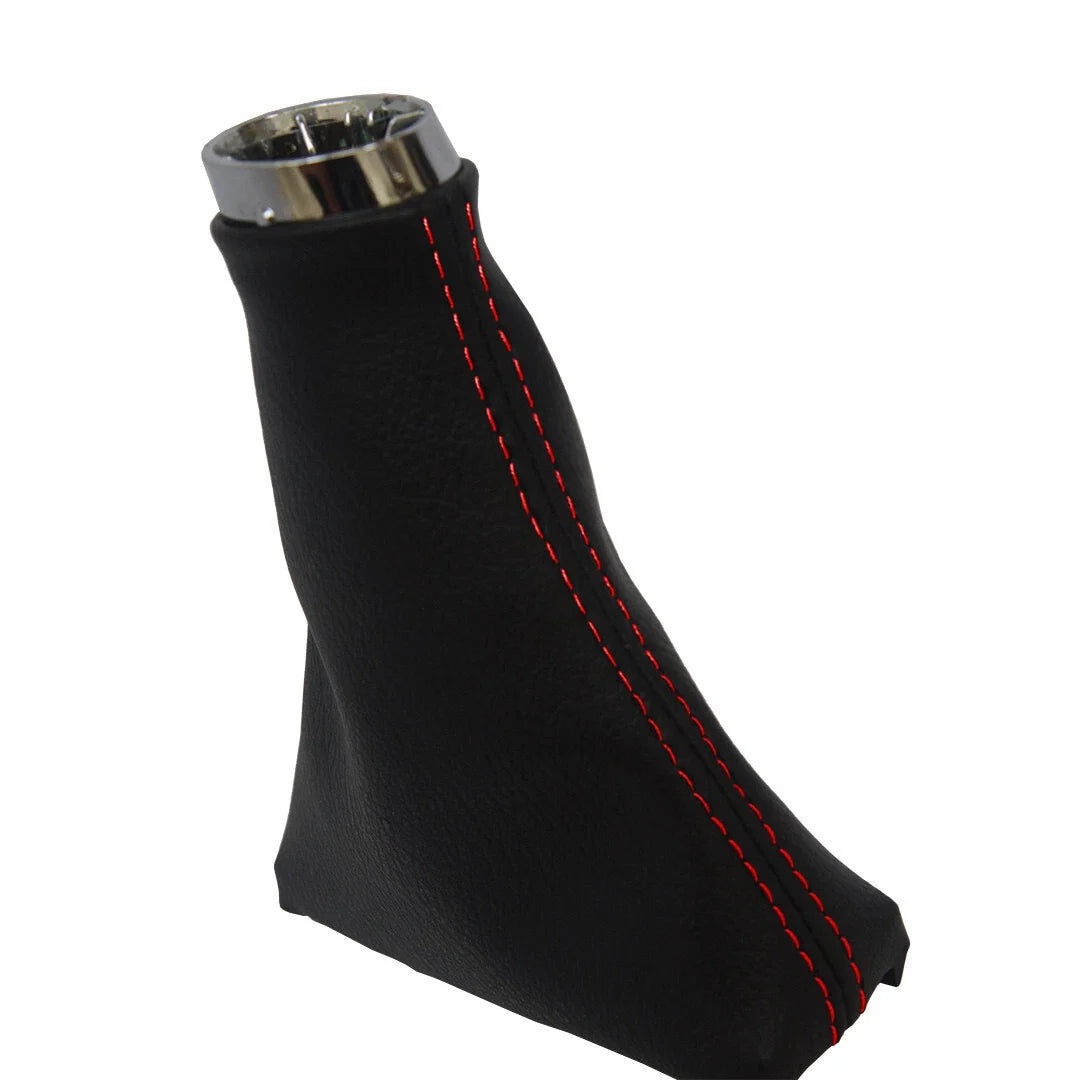Automatic Shift Boot for Acura ILX (2013–2022) Red Stitch Leather Synthetic