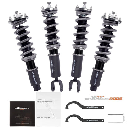 Racing Shock Struts Coilovers - 24-Way Adjustable for Honda Accord 2008-2012