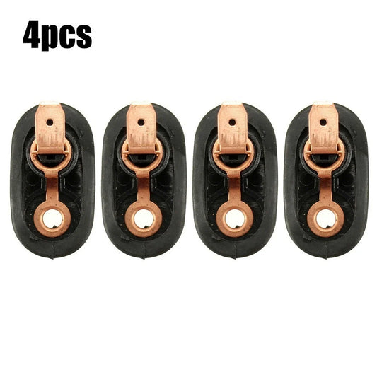 Set of 4 Door Light Switch Buttons for Interior (Metal, Plastic)