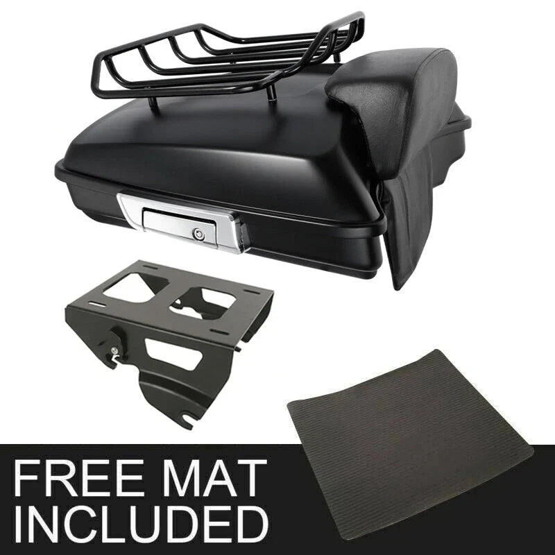 Matte Razor Trunk Pad for Road Glide Harley 2014-2026