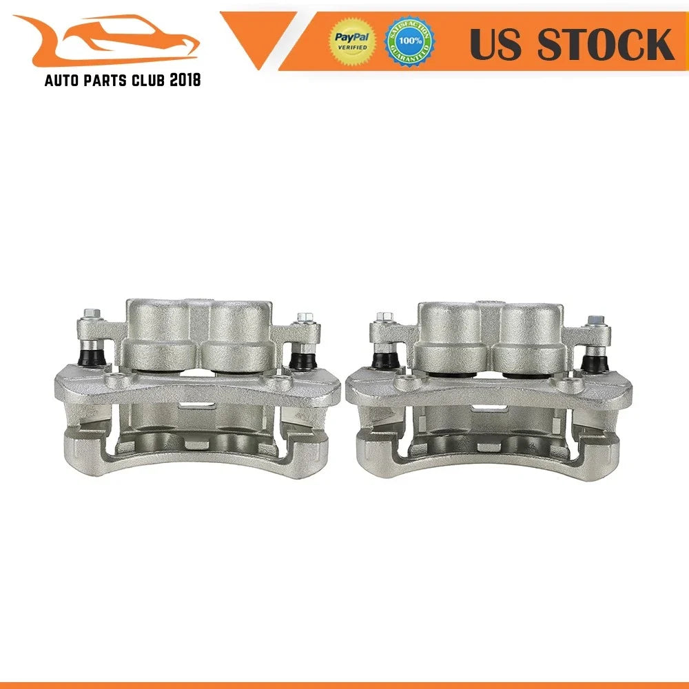 Front Pair Brake Calipers with Bracket for GMC Canyon Chevrolet Colorado (2004–2008)
