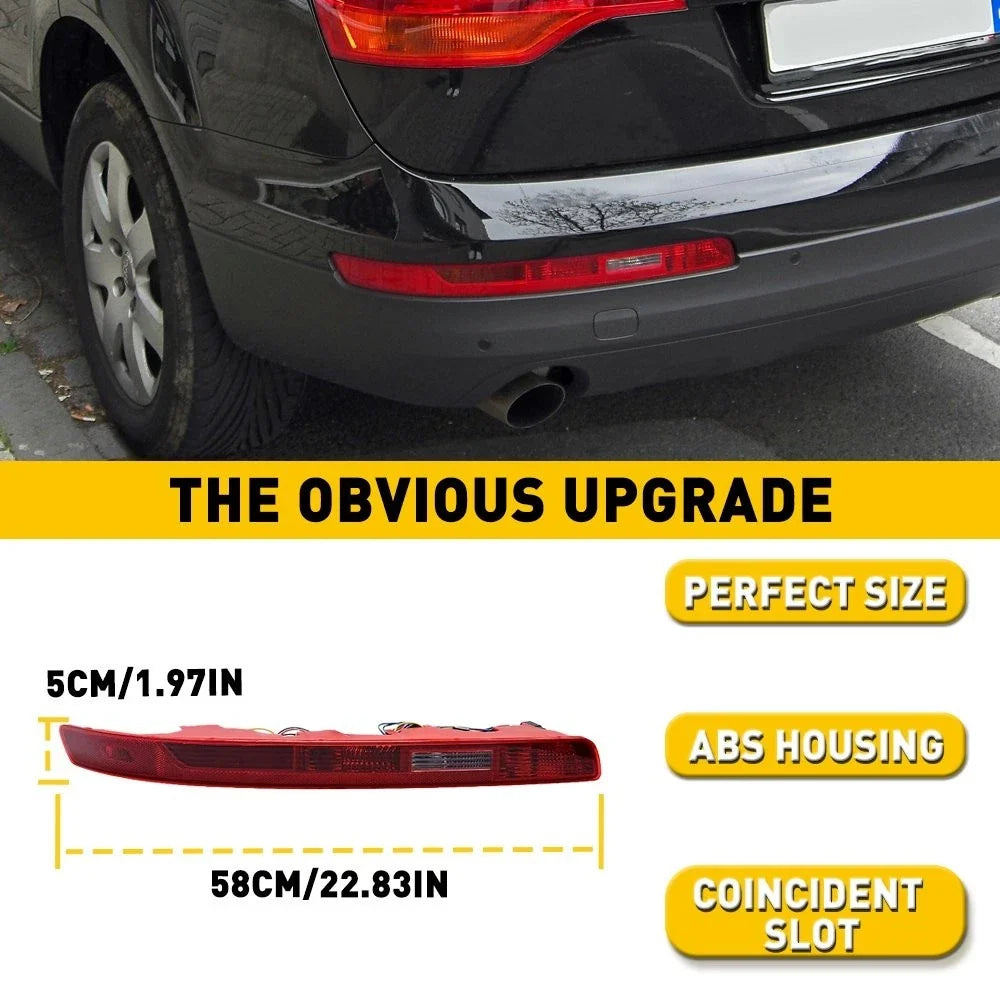 Rear Bumper Light Lower Reflector Tail Stop Lamp Left for Audi Q7 (2006–2015)