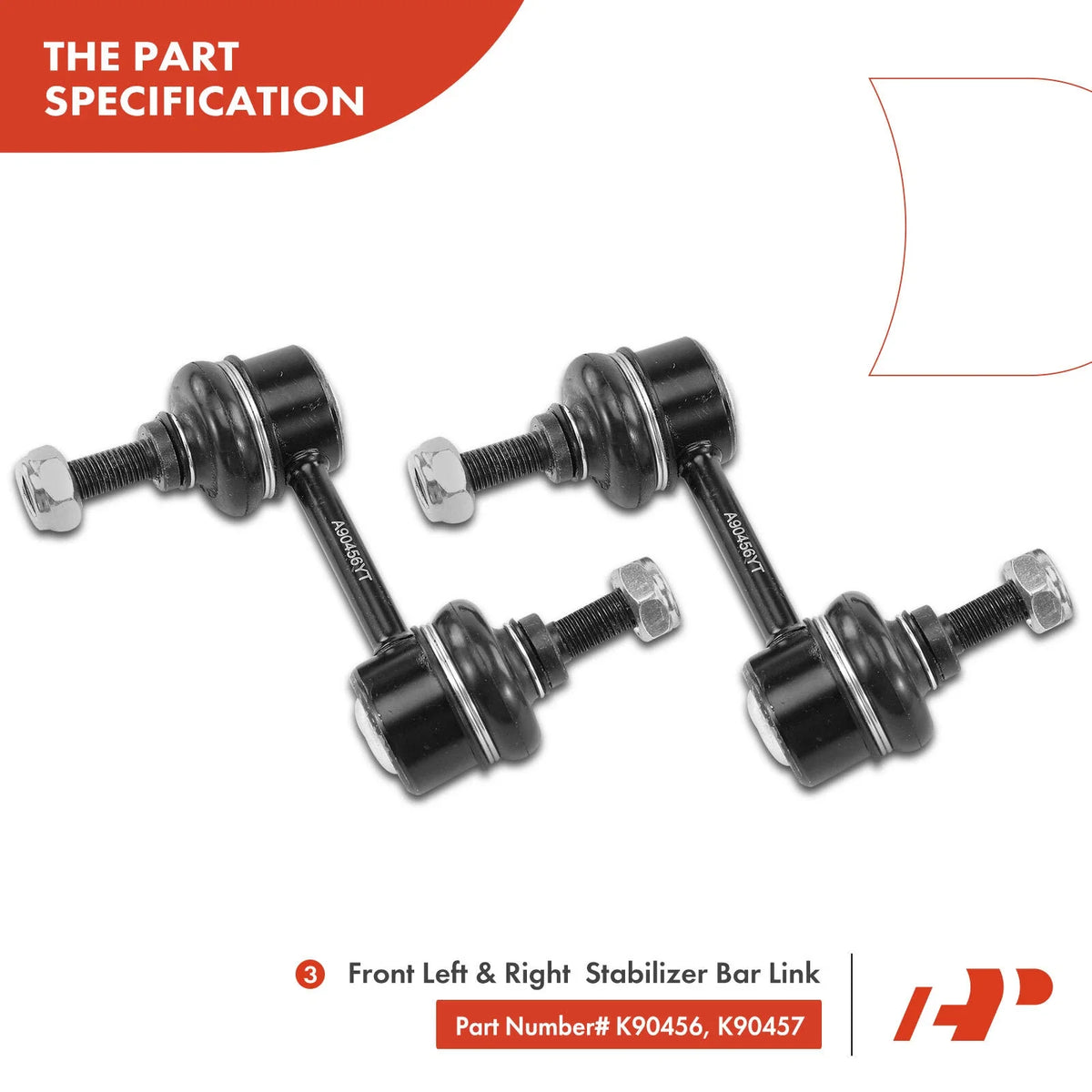 Control Arm Ball Joint and Sway Bar Link Set for 2003-2006 Honda Accord