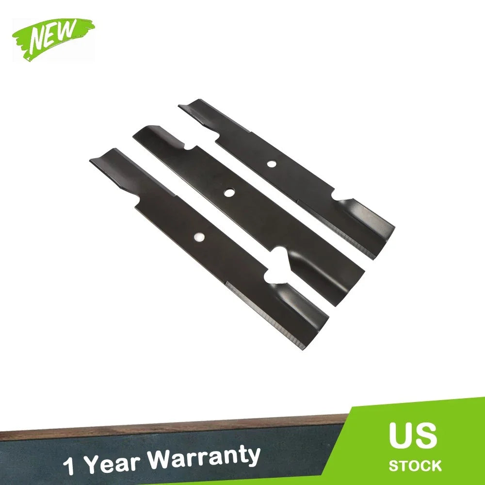 Set of 3 Black Blades for Scag 52" Mowers (Fits Various Models)