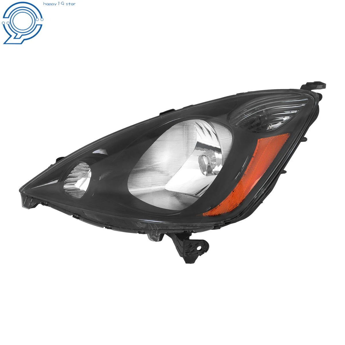 Driver Halogen Headlight for Honda Fit Sport (2009–2011) Black Housing