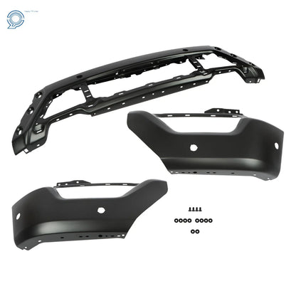2021-2023 Ford F-150 Front Bumper Face Bar Black, 6 Sensor Holes