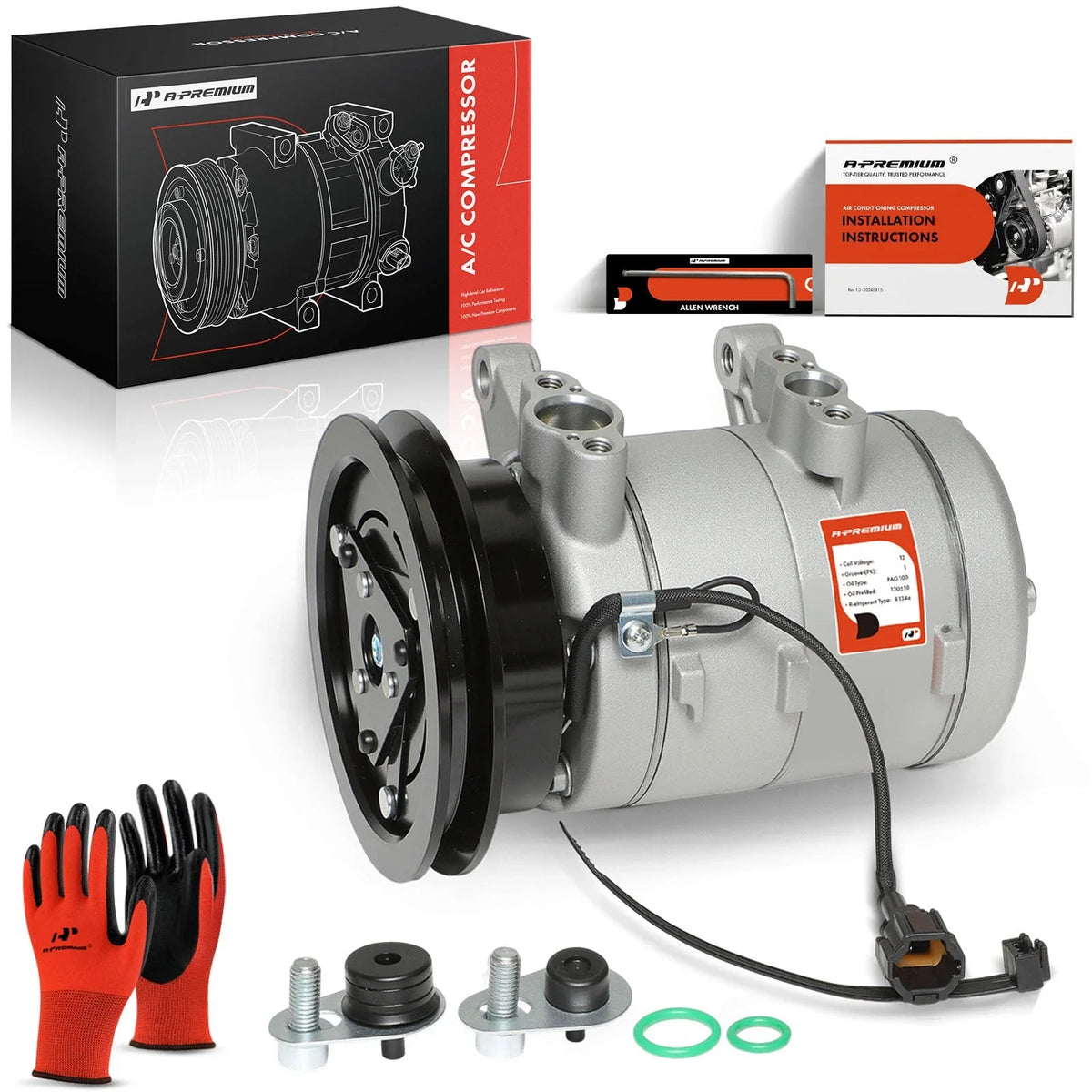 A/C Compressor with Clutch for Nissan Frontier Xterra (1998–2004)